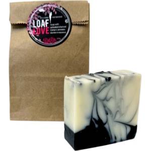 Biliana Yotovska Loaf Love | Soap with Activated Charcoal & Raspberry [100 грама]