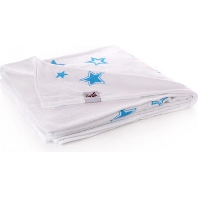 XKKO bambusová deka Cyan Stars