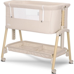 Lorelli МИНИ КОШАРА MILLIE С ПАДАЩА ПРЕГРАДА BEIGE /wooden (10080732507) - presi
