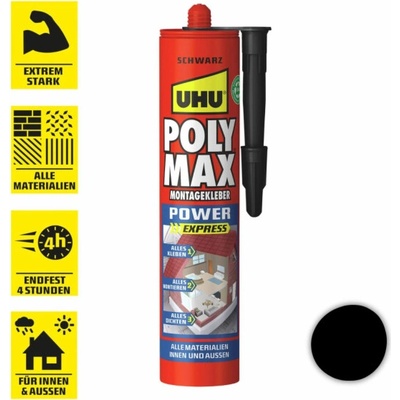 UHU Poly Max Montážní lepidlo Power černé 425 g