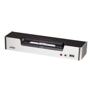 ATEN cs1642a kvm превключвател Монтаж в сървърен шкаф Черен, Сребърен (cs1642a)
