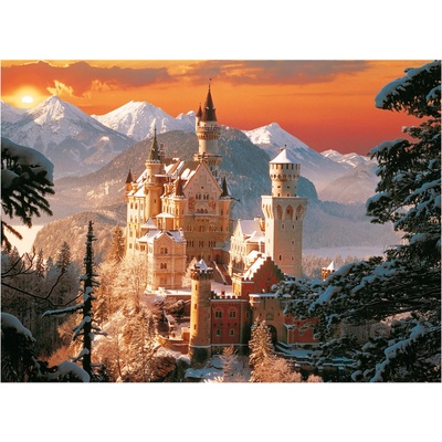Trefl Neuschwanstein v zimě Německo 3000 dílků