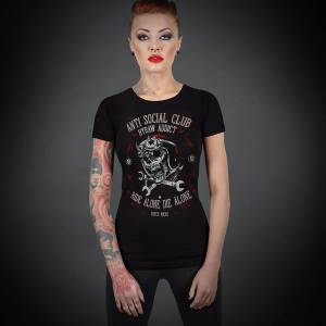 HYRAW дамска тениска hyraw - anti-social club - su23-w02