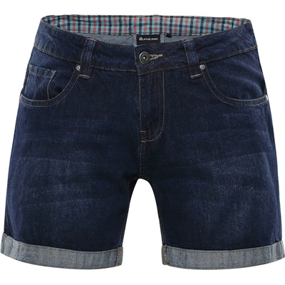 Alpine Pro geryga dámské riflové šortky LPAL223 námornícka modrá