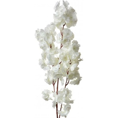 Velká umělá květina bílá sakura Ceel – 100 cm