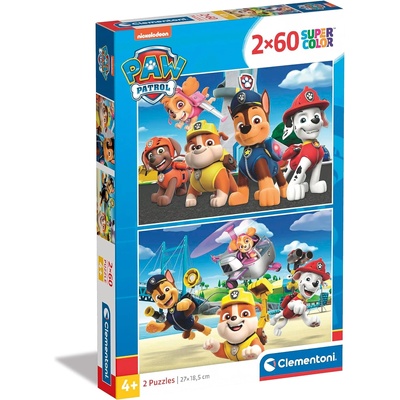 Clementoni Пъзел Clementoni от 2 x 60 части - Пес Патрул (21623)