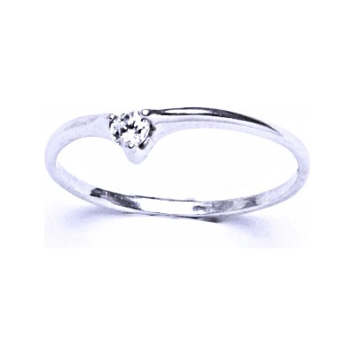 Čištín Stříbrný prsten se syntetickým zirkonem VR 201