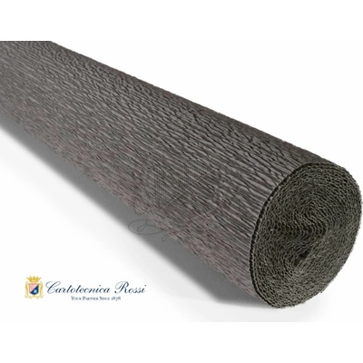 Italský krepový papír Cartotecnica Rossi 140g (50 x 250cm) - šedá 905