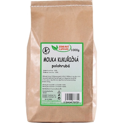 IPJ Natur Mouka kukuřičná polohrubá 1 kg