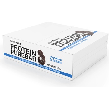 GymBeam Протеинов бар PureBar 12 x 60 g бисквитки с крем