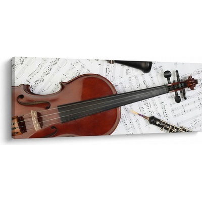 Obraz - Hudební nástroje, jednodílný 100x40 cm