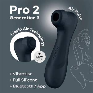 Satisfyer Клитор стимулатор с технология Liquid Air и APP черен Satisfyer Pro 2 Generation 3