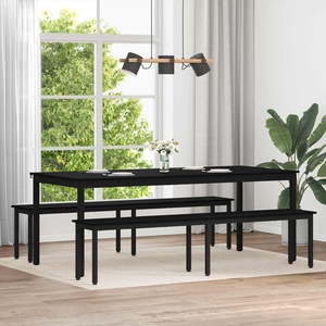 vidaXL Пейка Черния дъб 200 x 35 x 45 см Инженерна дървесина (892608)