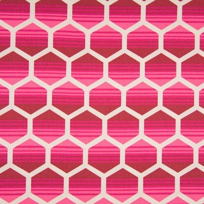 Dekoračný materiál, ružový geometrický vzor, š.150