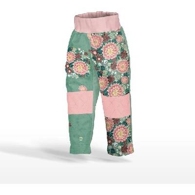 Takoy Panel se střihem na softshell kalhoty květiny Lucy 146-NS-26264