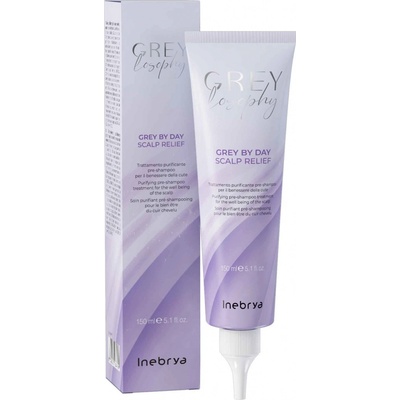 Inebrya Grey By Day Scalp Relief purifikační péče před použitím šamponu 150 ml