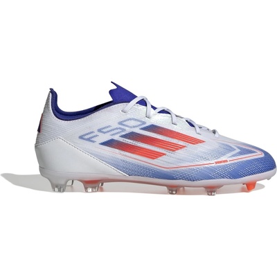 Adidas Детски футболни бутонки Adidas F50 Elite Childrens Firm Ground Football Boots - White/Red/Blue