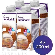 Nutridrink čokoládová príchuť 4 x 200 ml