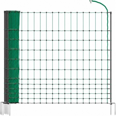 Elektrická sieť STANDARD pre hydinu, sliepky a kurčatá, výška 112 cm, dĺžka 25 m, 2 hroty
