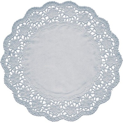Wimex Dekoračná krajka PAP okrúhla biela 34cm 100 ks