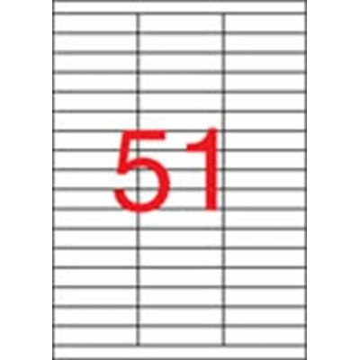 Etikety, univerzálne, 70x16,9 mm, APLI, 5100 etikiet bal