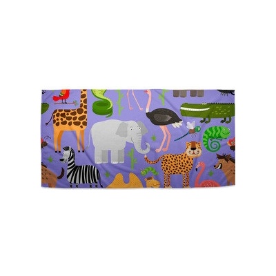 SABLIO Ručník - Animované safari 50 x 100 cm