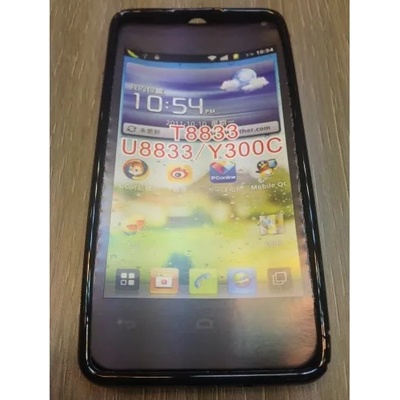 Huawei Силиконов калъф за Huawei Y300 -черен