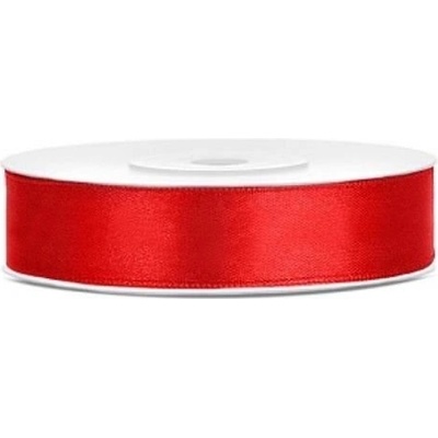 Saténová stuha červená 12 mm x 25 m
