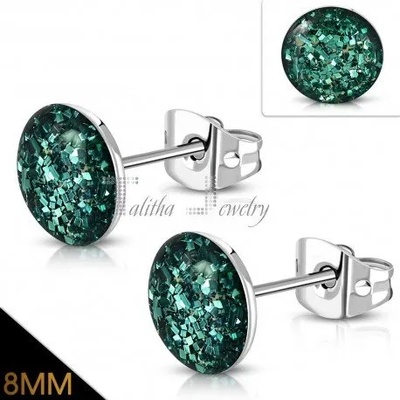 Talitha Зелени диско обеци