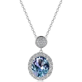 Royal Fashion Stříbrný pozlacený náhrdelník DGPS0043-WG