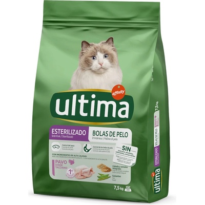 Ultima Cat Sterilized Hairball 2 x 7,5 kg