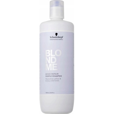 Schwarzkopf BlondMe Bond Repair fialový šampón pre blond vlasy 1000ml