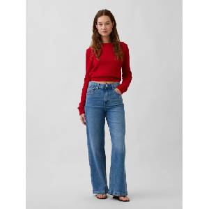 GAP Дънки High Rise Stride Wide-Leg GAP GAP | Sin | ЖЕНИ | 25REG