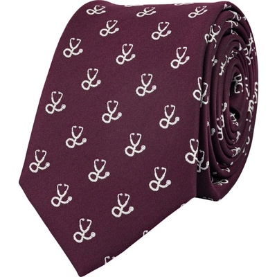 Bubibubi kravata stetoskop vínová