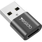 Yesido USB към Type-C 5Gbps OTG адаптер - Yesido (GS09) - черен