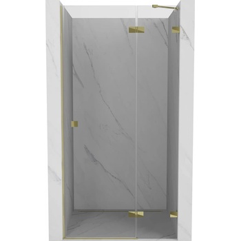 Mexen Lunar душ врати с отваряне надясно 125 см, прозрачни, златни - 834-125-000-50-00-P (834-125-000-50-00-P)