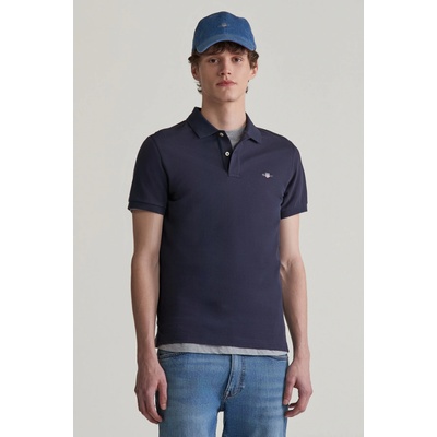 Gant slim shield SS pique Polo evening blue