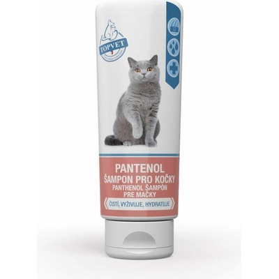 Topvet Pantenol šampon pro kočky 200 ml