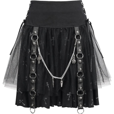 Devil fashion дамска пола devil fashion - sweet pandemonium - ЧЕРЕН - skt15701