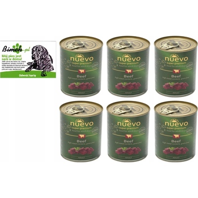 Nuevo Dog Adult Beef 6 x 800 g
