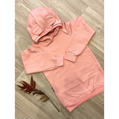 Haloo Mikina uškatá soft pink