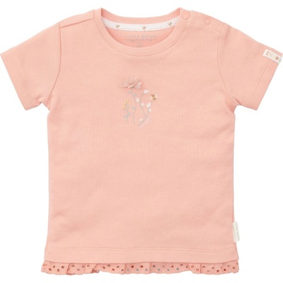 Little Dutch Тениска с къс ръкав Little Dutch - Flower Pink, 92 cm, 18-24 м (CL24021123)