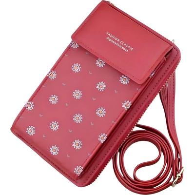 HARAHU Портфейл Crossbody ZI-35947 - Червена KP35947 (ZI-35947)