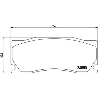 Sada brzdových platničiek, vždy 4 kusy v sade BREMBO P 36 023 (P36023)