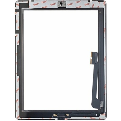 Dotykový digitizér iPad 3 / iPad 4 – předinstalované tlačítko Home pro iPad 4 – Aftermarket Plus – černý IPD1467
