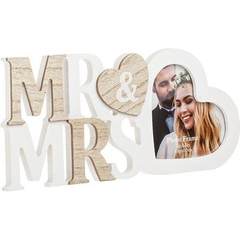 Дървена Рамка Mr & Mrs с Ваша снимка (GM-1235307)
