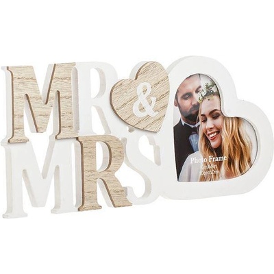 Дървена Рамка Mr & Mrs с Ваша снимка (GM-1235307)