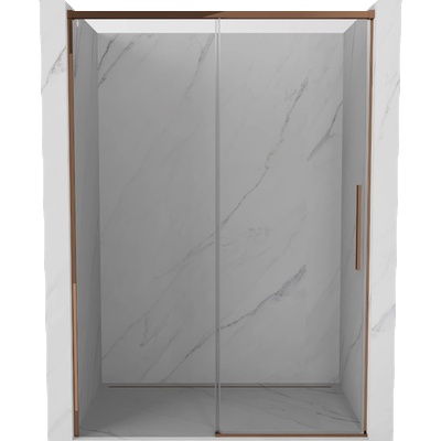 Mexen Rox плъзгащи се врати за душ 155 см, прозрачни, розово злато - 8C2-155-000-60-00 (8C2-155-000-60-00)