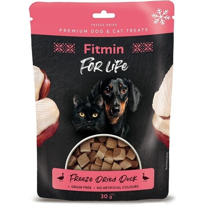 Fitmin For Life Mrazem sušená kachní pochoutka pro psy a kočky 30 g