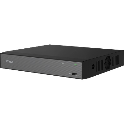IMOU 18-ch NVR, H. 265, Max 8MP/15 fps, 1x RJ45 10/100, 1x VGA, 1x HDMI, 2x USB, 1x SATA max 16TB, Built-in Mic and Speaker, ONVIF, Smart detectio (NVR-N118-8A0E-P)